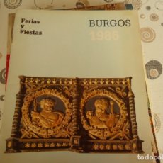 Otros Artículos de Coleccionismo en Papel: PROGRAMA DE FIESTAS DE BURGOS 1986