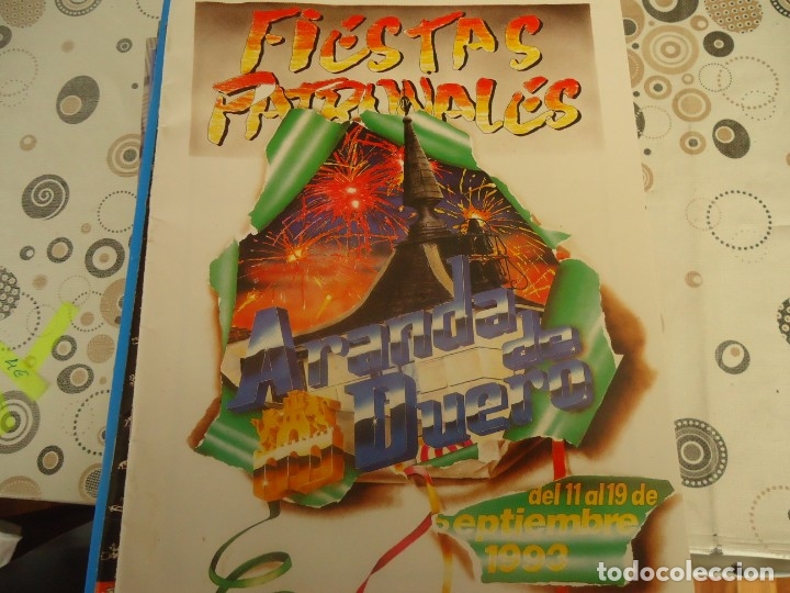 Otros art&iacute;culos de coleccionismo en papel: PROGRAMA DE FIESTAS DE ARANDA DE DUERO A&Ntilde;O 1993 - Foto 1