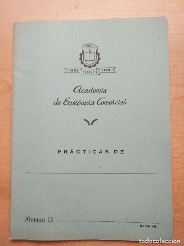Otros art&iacute;culos de coleccionismo en papel: Vintage - Libreta Academia de Ense&ntilde;anza Comercial pr&aacute;cticas de taquigraf&iacute;a - Sin uso