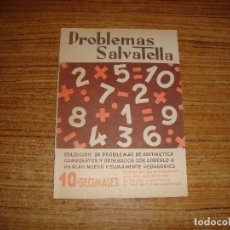 Otros Artículos de Coleccionismo en Papel: ANTIGUA LIBRETA CUADERNO PROBLEMAS SALVATELLA Nº 10 DECIMALES NUEVA