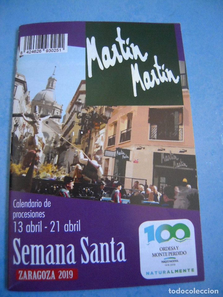 Otros Art&iacute;culos de Coleccionismo en Papel: Gu&iacute;a Semana Santa Zaragoza 2019 Mart&iacute;n Mart&iacute;n