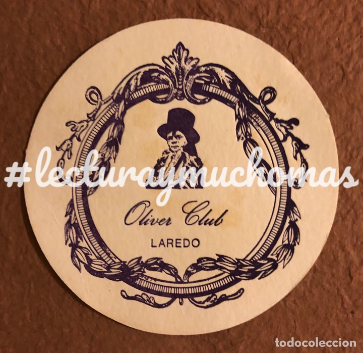 Altri oggetti di carta: ANTIGUO POSAVASOS DEL OLIVER CLUB DE LAREDO.. 12,5 Cms de &Oslash;. DE PAPEL TIPO CARTULINA. EN BUEN ESTADO