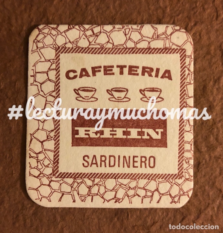 Collectionnisme Papier divers: ANTIGUO POSAVASOS DE LA CAFETER&Iacute;A RHIN DE SANTANDER (CANTABRIA). 8 x 8 Cms. BUEN ESTADO.