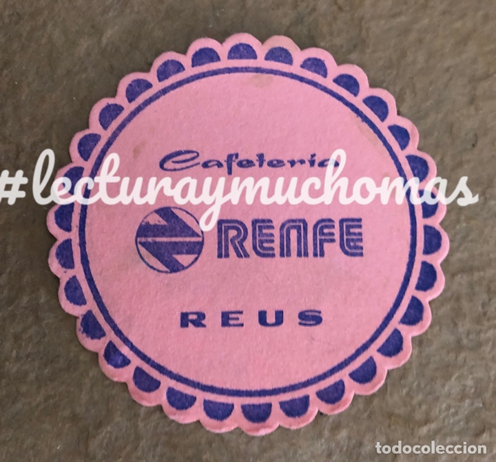 Collectionnisme Papier divers: ANTIGUO POSAVASOS DE LA CAFETER&Iacute;A RENFE DE REUS. 9 Cms de &Oslash;. DE PAPEL. CON UNA PEQUE&Ntilde;A MANCHITA.