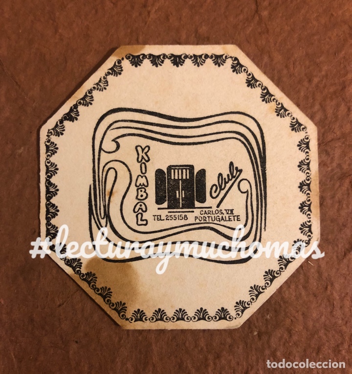 Collectionnisme Papier divers: ANTIGUO POSAVASOS DEL KIMBAL CLUB DE PORTUGALETE (BIZKAIA). 8 x 8 Cms. DE PAPEL TIPO CARTULINA.