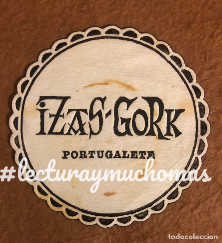 Paper Collecting Others: ANTIGUO POSAVASOS DEL IZAS-GORK DE PORTUGALETE (BIZKAIA). 9 Cms de &Oslash;. DE PAPEL.