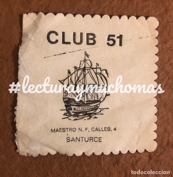 Paper Collecting Others: ANTIGUO POSAVASOS DEL CLUB 51 DE PORTUGALETE (BIZKAIA). 8 x 8 Cms. DE PAPEL.