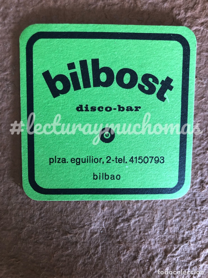 Collectionnisme Papier divers: ANTIGUO POSAVASOS DEL DISCO BAR BILBOST DE BILBAO. 10,5 x 10,5 Cms. DE PAPEL TIPO CARTULINA.
