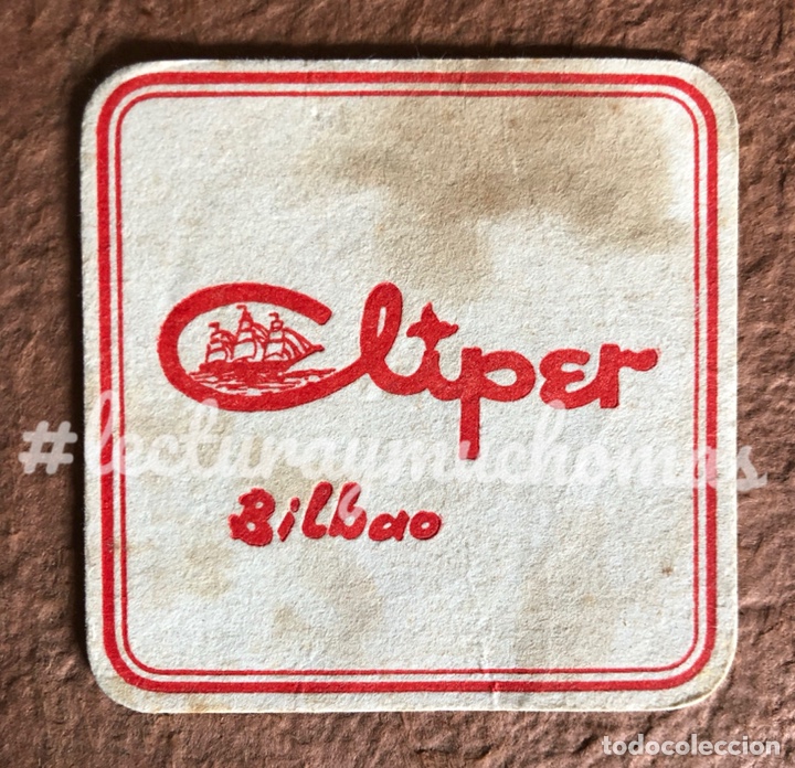 Collectionnisme Papier divers: ANTIGUO POSAVASOS DE LA CAFETER&Iacute;A CLIPER DE BILBAO. 8 x 8 Cms. DE PAPEL TIPO CARTULINA.