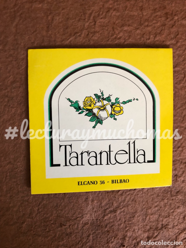 Collectionnisme Papier divers: ANTIGUO POSAVASOS DEL TARANTELLA DE BILBAO. 10 x 10 Cms. DE PAPEL TIPO CARTULINA