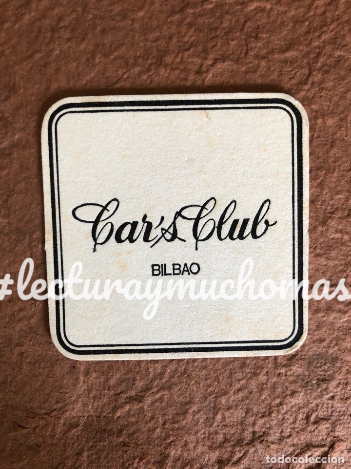 Paper Collecting Others: ANTIGUO POSAVASOS DEL CAR&rsquo;S CLUB DE BILBAO. 8 x 8 Cms. DE PAPEL TIPO CARTULINA.