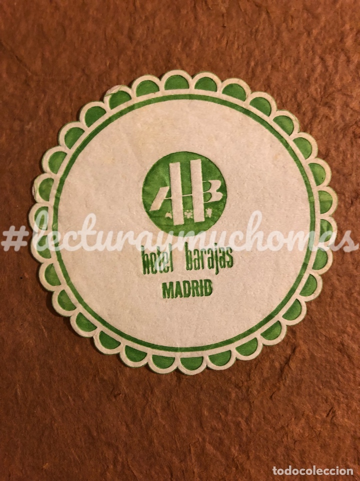 Collectionnisme Papier divers: ANTIGUO POSAVASOS DEL HOTEL BARAJAS DE MADRID. 9 Cms. PAPEL TIPO.