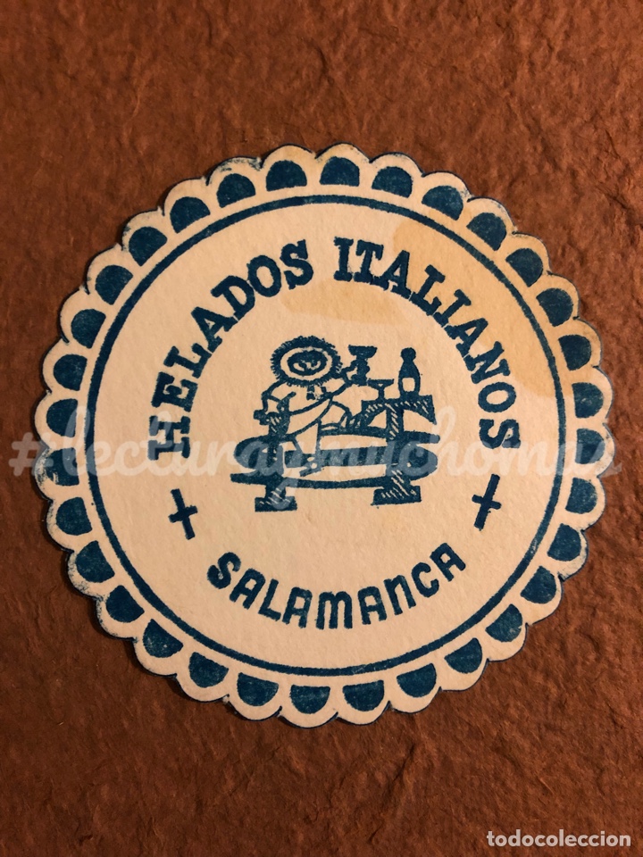 Sammelleidenschaft Andere Papierartikel: ANTIGUO POSAVASOS DE HELADOS ITALIANOS DE SALAMANCA. 9 Cms de &Oslash;. DE PAPEL.