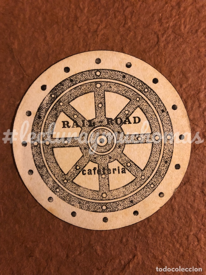 Sammelleidenschaft Andere Papierartikel: ANTIGUO POSAVASOS DE LA CAFETER&Iacute;A RAIL - ROAD. 9&rsquo;5 Cms de &Oslash;. DE PAPEL.