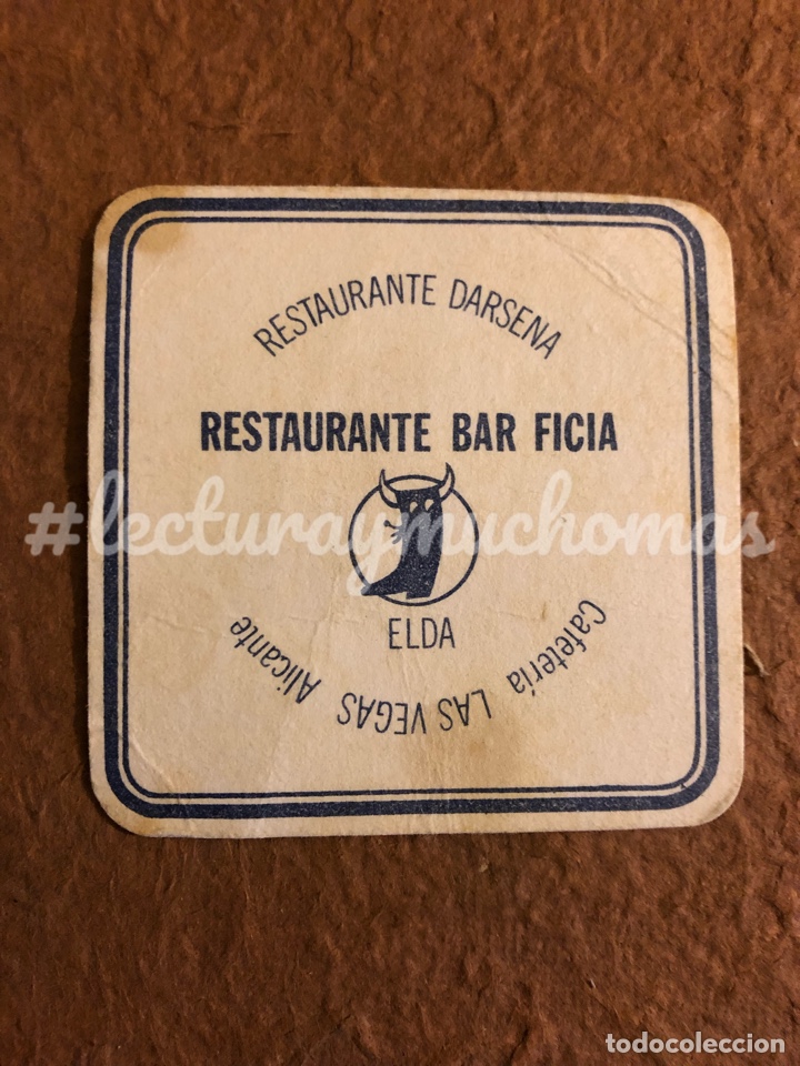 Sammelleidenschaft Andere Papierartikel: ANTIGUO POSAVASOS DEL RESTAURANTE BAR FICA - LA D&Aacute;RSENA - LAS VEGAS DE ELDA - ALICANTE