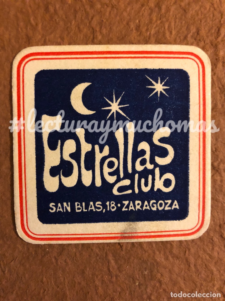 Sammelleidenschaft Andere Papierartikel: ANTIGUO POSAVASOS DEL CLUB ESTRELLAS DE ZARAGOZA. 8 x 8 Cms. PAPEL TIPO CARTULINA.