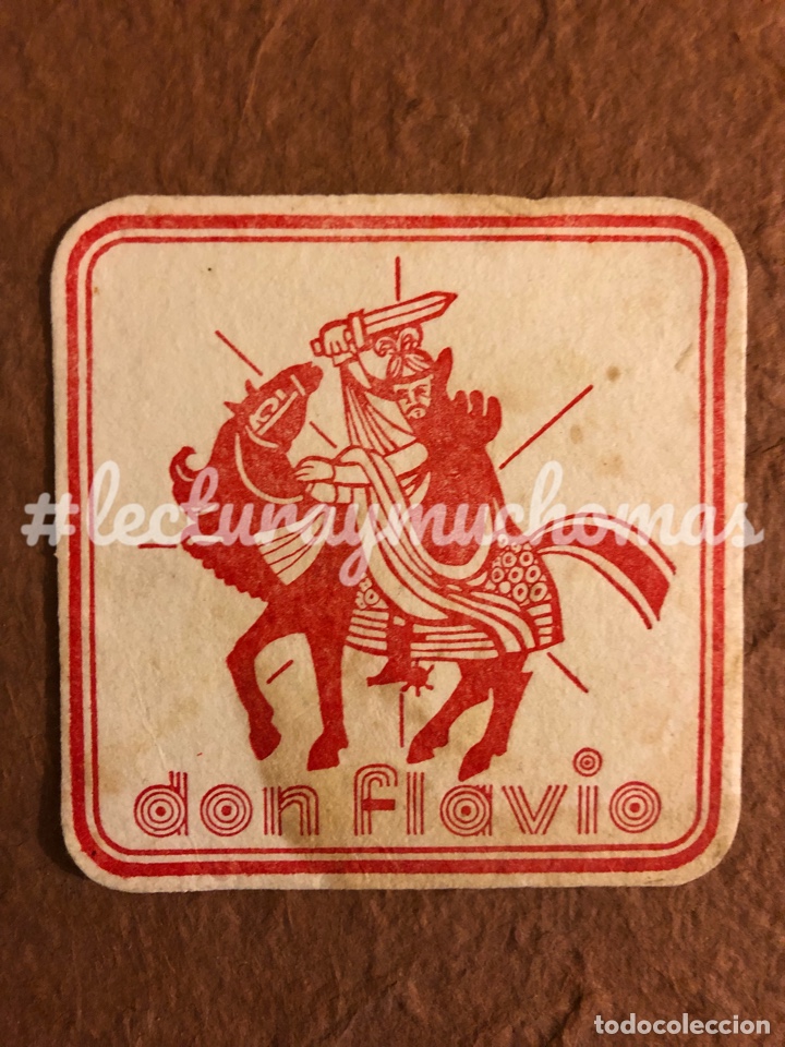 Sammelleidenschaft Andere Papierartikel: ANTIGUO POSAVASOS DEL DON FLAVIO. 8 x 8 Cms. PAPEL TIPO CARTULINA.
