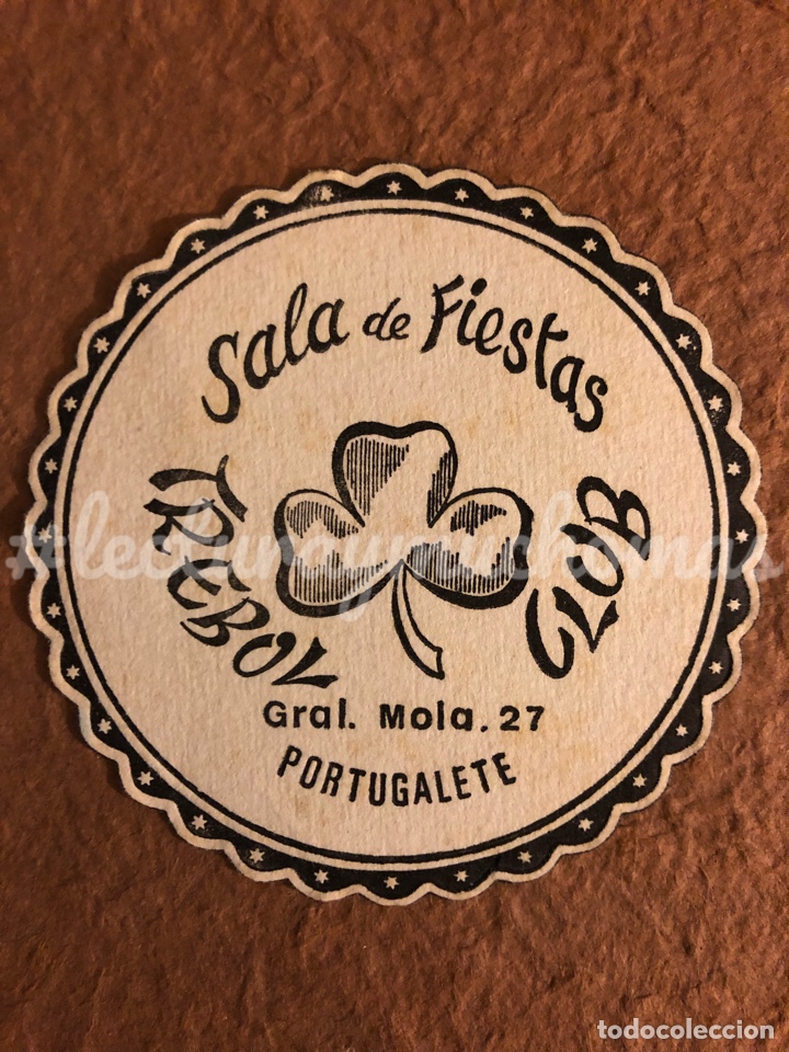 Sammelleidenschaft Andere Papierartikel: ANTIGUO POSAVASOS DE LA SALA DE FIESTAS TR&Eacute;BOL CLUB DE PORTUGALETE. 9 Cms de &Oslash;. DE PAPEL.