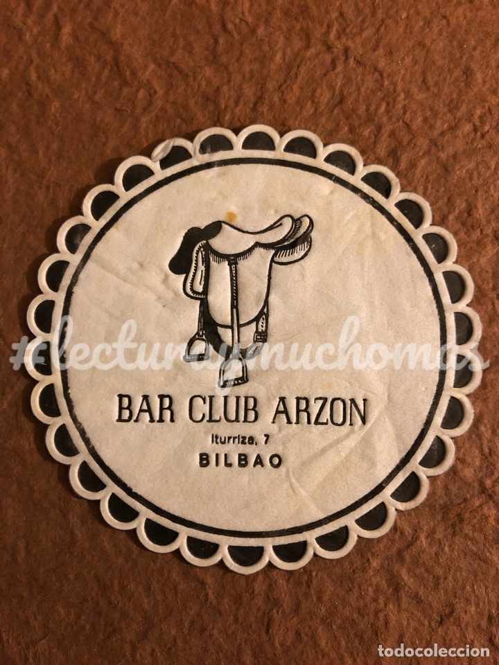 Sammelleidenschaft Andere Papierartikel: ANTIGUO POSAVASOS DEL BAR CLUB ARZON DE BILBAO. 9 Cms de &Oslash;. DE PAPEL.