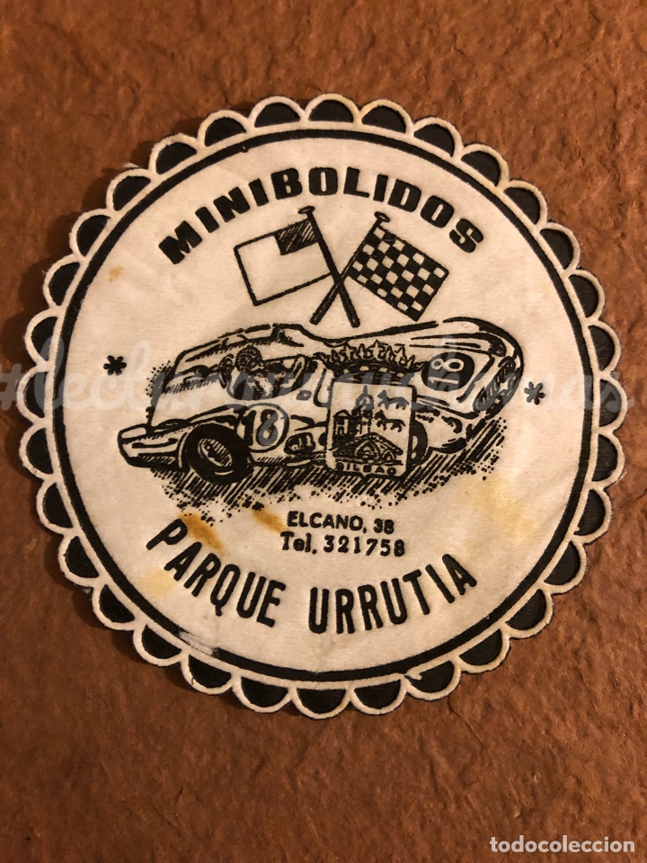 Sammelleidenschaft Andere Papierartikel: ANTIGUO POSAVASOS DE MINIBOLIDOS PARQUE URRUTIA DE BILBAO. 9 Cms de &Oslash;. DE PAPEL.