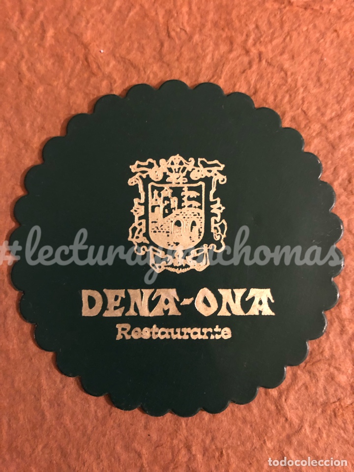 Sammelleidenschaft Andere Papierartikel: ANTIGUO POSAVASOS DEL RESTAURANTE DENA-ONA DE BILBAO. 9 Cms de &Oslash;. DE PL&Aacute;STICO.