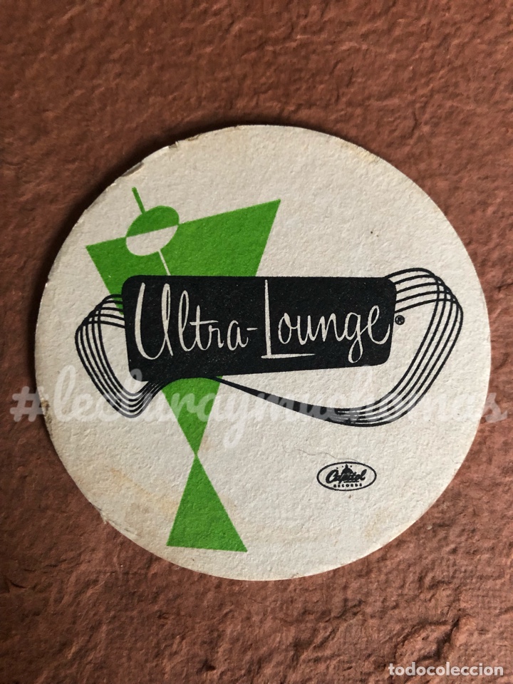 Collectionnisme Papier divers: ANTIGUO POSAVASOS ULTRA-LOUNGUE CAPITOL RECORDS. 10 Cms de &Oslash;. DE CART&Oacute;N.