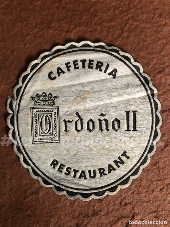 Outros artigos de papel: ANTIGUO POSAVASOS CAFETER&Iacute;A RESTAURANT ORDO&Ntilde;O II DE LE&Oacute;N. 9 Cms de &Oslash;. DE PAPEL.