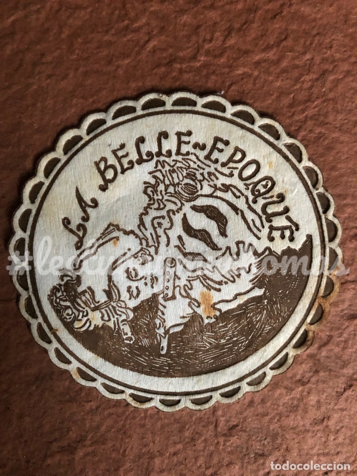 Collectionnisme Papier divers: ANTIGUO POSAVASOS DE LA BELLE EPOQUE DE SANTANDER. 9 Cms de &Oslash;. DE PAPEL.