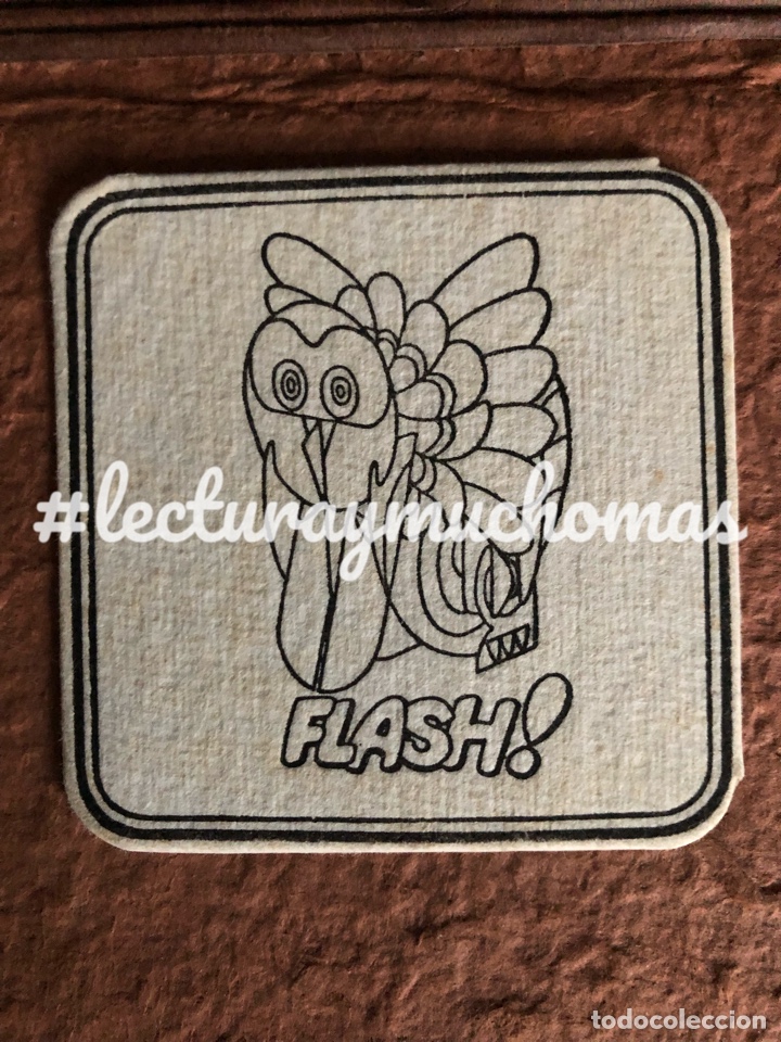 Outros artigos de papel: ANTIGUO POSAVASOS DEL FLASH DE BILVAO. 8 x 8 Cms. DE PAPEL TIPO CARTULINA.