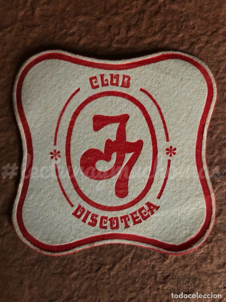 Outros artigos de papel: ANTIGUO POSAVASOS CLUB DISCOTECA J 7. 9 x 9 Cms. DE PAPEL.
