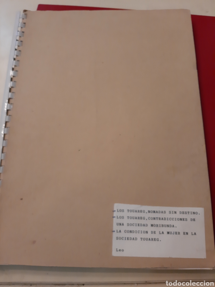 Collectionnisme Papier divers: Trabajo Lostoureg n&oacute;madas sin destino