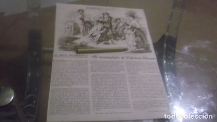 Otros Art&iacute;culos de Coleccionismo en Papel: RECORTE A&Ntilde;O 1933 - EL SACAMUELAS ,DE VALERIANO B&Eacute;CQUER .POR JOS&Eacute; ROMERO CUESTA