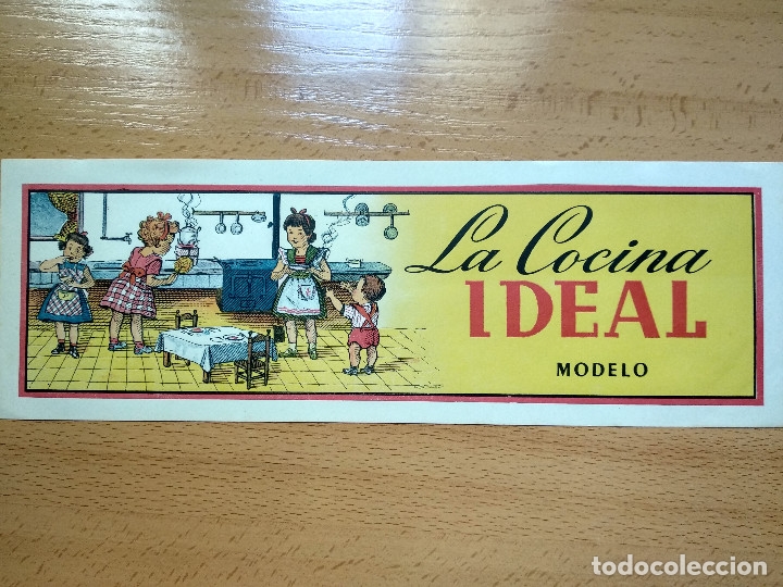 Sammelleidenschaft Andere Papierartikel: PAPEL. LA COCINA IDEAL MODELO. 30cmx10cm.