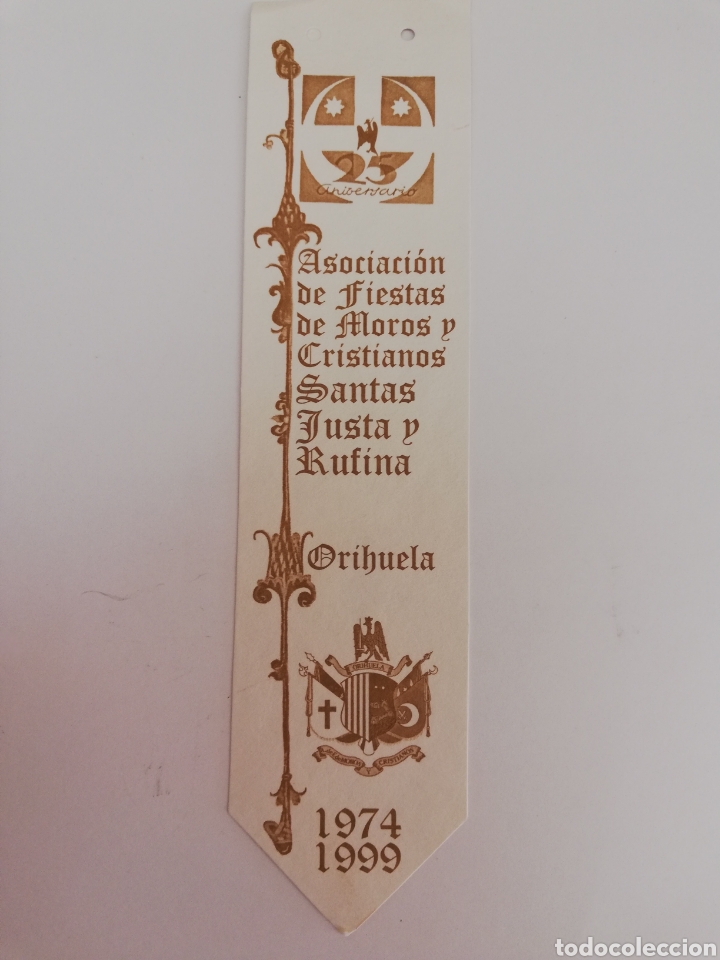 Collectionnisme Papier divers: MARCA P&Aacute;GINA. MOROS Y CRISTIANOS. SANTA JUSTA Y RUFINA. ORIHUELA.