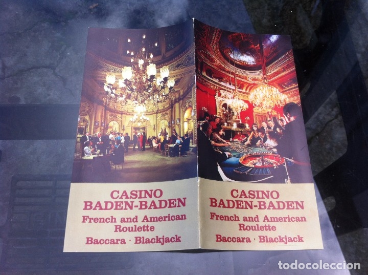 Collectionnisme Papier divers: FOLLETO CASINO BADEN-BADEN. FRENCH AND AMERICAN ROULETTE. BACCARA, BLACKJACK. ALEMANIA