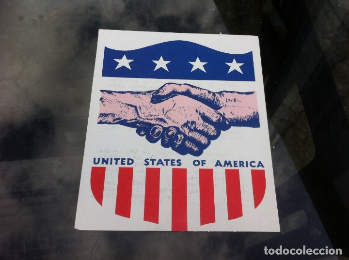 Outros artigos de papel: UNITED STATES OF AMERICA.  PROJECT HANDCLASP. 15 X 12,5CM.  INFANTER&Iacute;A DE MARINA