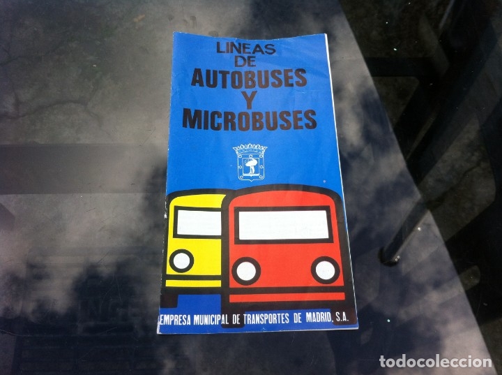 Collectionnisme Papier divers: L&Iacute;NEAS DE AUTOBUSES Y MICROBUSES. TRANSPORTES DE MADRID