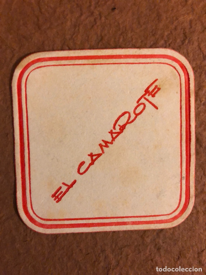 Outros artigos de papel: EL CAMAROTE. ANTIGUO POSAVASOS DE PAPEL. 8 x 8 Cms.