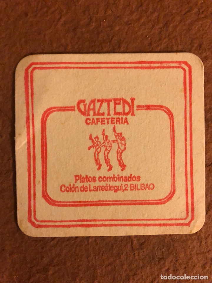 Paper Collecting Others: CAFETER&Iacute;A GAZTEDI (BILBAO). ANTIGUO POSAVASOS DE PAPEL. 8,7 x 8,7 Cms.