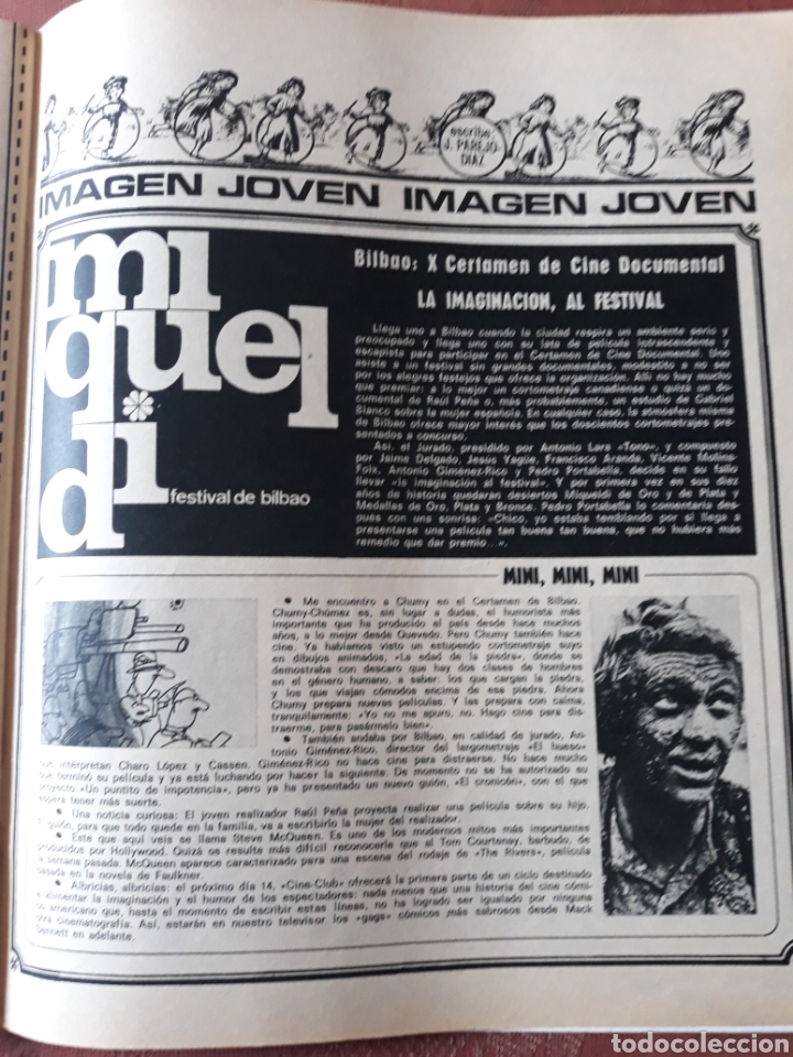 Outros artigos de papel: NOTICIA DEL X CERTAMEN DE CINE DOCUMENTAL DEL FESTIVAL DE BILBAO - HOJA REVISTA DE 1968