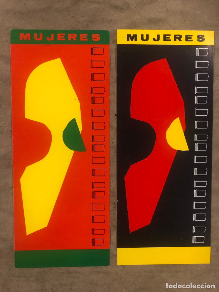 Altri oggetti di carta: 2 TARJETAS PROMOCIONALES TIENDA MEDIO FIJE, ZAPATOS &aelig; COMPLEMENTOS (SAN SEBASTI&Aacute;N). A&Ntilde;OS 80.