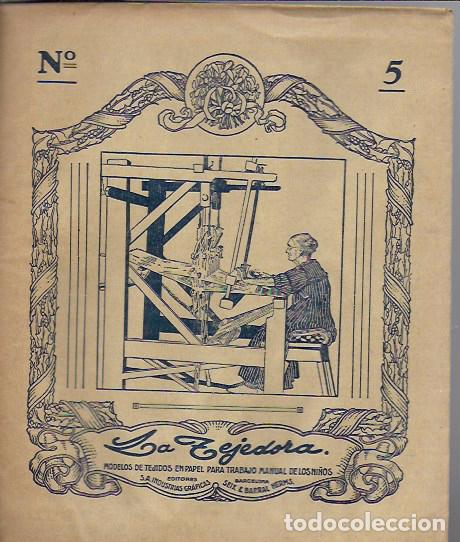 Otros Art&iacute;culos de Coleccionismo en Papel: La Tejedora n&uacute;m.5. Modelos de tejidos en papel... BCN : Seix Barral, s.a. 19x15cm.