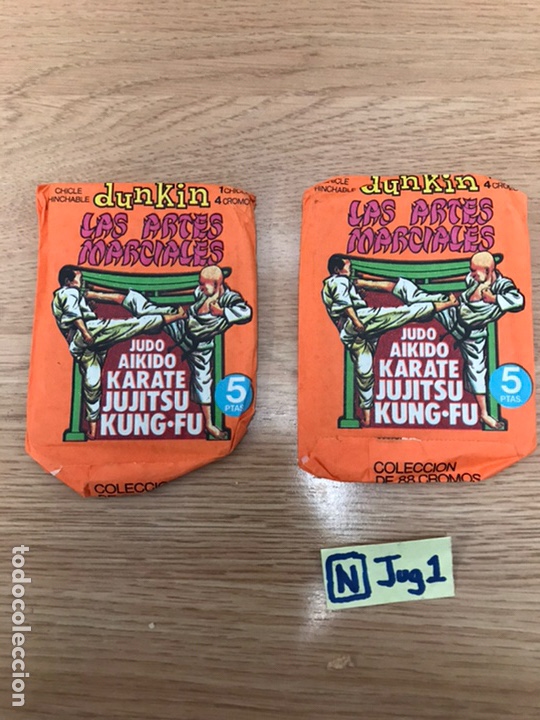 Paper Collecting Others: ANTIGUOS LOTES DE SOBRES DUNKIN LAS ARTES MARCIALES