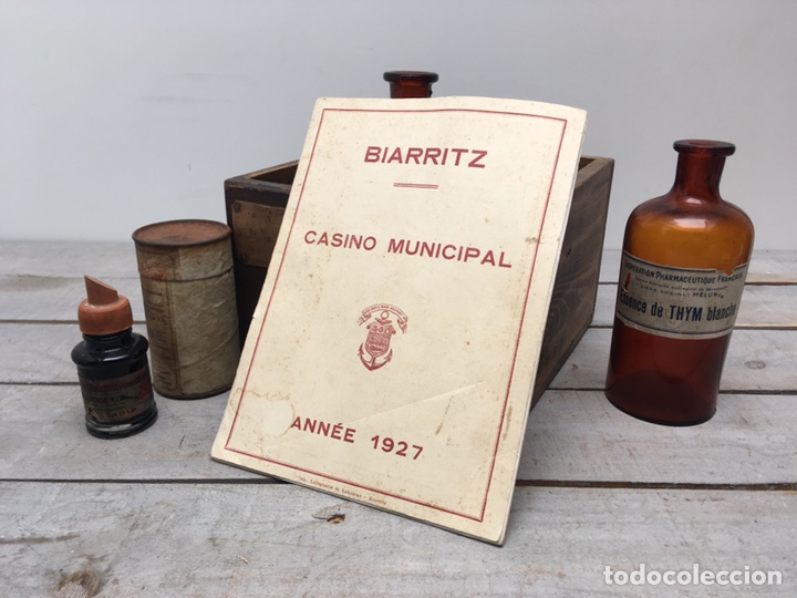 Otros Art&iacute;culos de Coleccionismo en Papel: PROGRAMA DE MANO CASINO MUNICIPAL BIARRITZ 1927 FOLLETO ART NOUVEAU TARIFAS ARTISTAS Y CARTEL