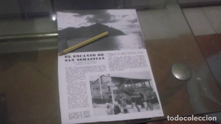 Otros Art&iacute;culos de Coleccionismo en Papel: RECORTE A&Ntilde;O 1956 - EL ENCANTO DE SAN SEBASTIAN POR AGUST&Iacute;N DE FIGUEROA(MARQUES DE SANTO FLORO)