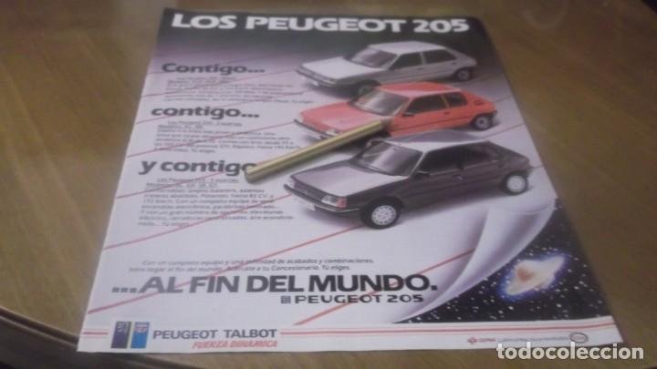 Otros Art&iacute;culos de Coleccionismo en Papel: RECORTE PUBLICIDAD A&Ntilde;OS 80 -  AUTOMOVIL PEUGEOT 205