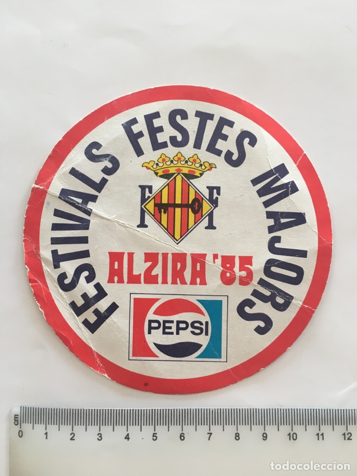 Otros Art&iacute;culos de Coleccionismo en Papel: ALZIRA. FESTIVALS FESTES MAJORS ALZIRA 1985. PROGRAMA. PEPSI