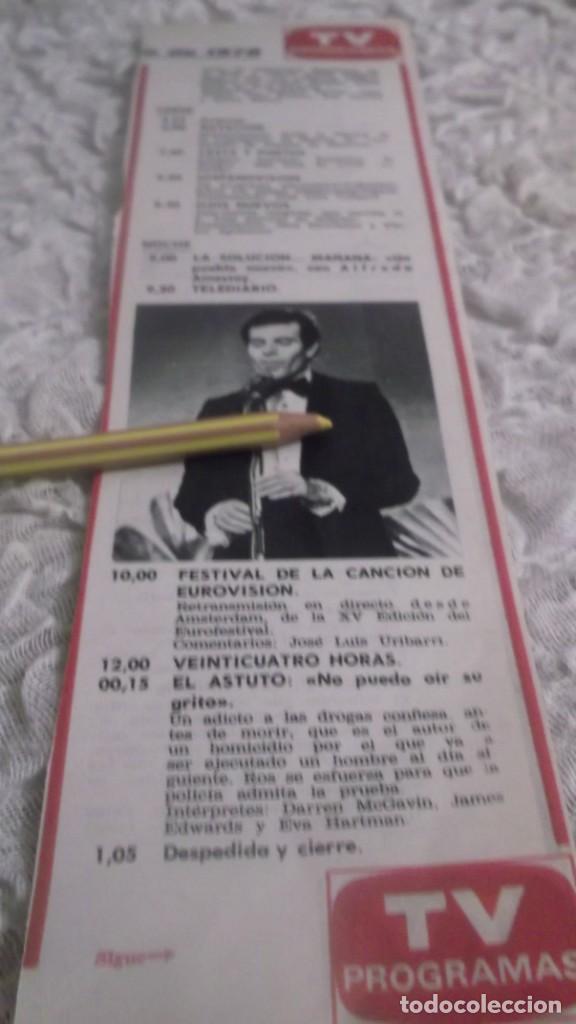 Otros Art&iacute;culos de Coleccionismo en Papel: RECORTE A&Ntilde;OS 70 - TV PROGRAMAS - JULIO IGLESIAS ,FESTIVAL DE CANCION DE EUROVISI&Oacute;N