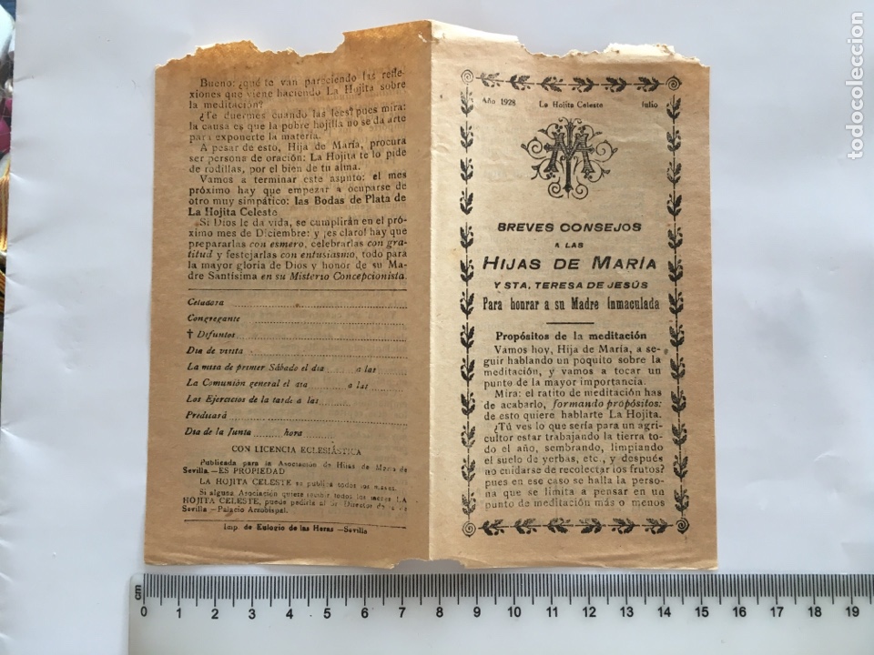 Otros Art&iacute;culos de Coleccionismo en Papel: BREVES CONSEJOS A LAS HIJAS DE MAR&Iacute;A Y STA. TERESA DE JES&Uacute;S. SEVILLA.