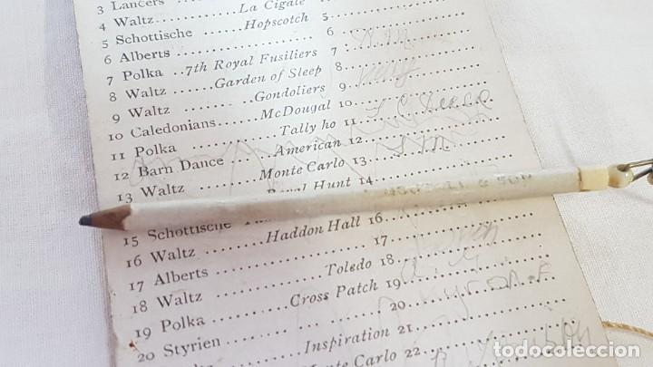 Otros art&iacute;culos de coleccionismo en papel: Programa, tarjeta de baile ingl&eacute;s. 1893 - Foto 4